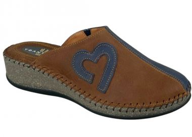 Παντόφλες γυναικείες | Δερμάτινες | Υφαντίδης | 111368 | Μπλε - Υφαντίδης - 